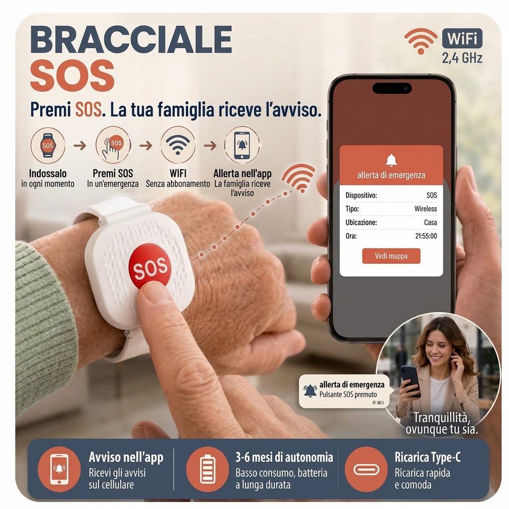 SempreVicino™ – Bracciale SOS